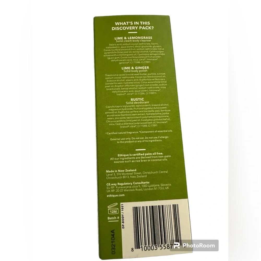 Ethique Discovery Pack Invigorating Body Care Trio with 3 products